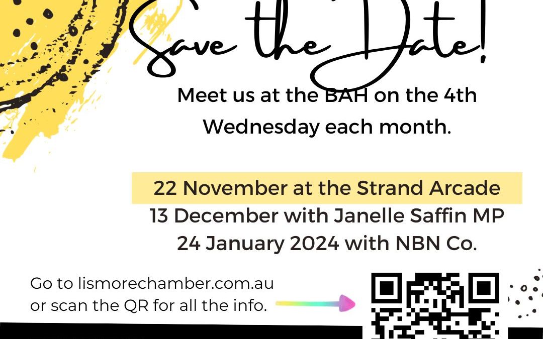 Join us at the BAH in November at the Strand Arcade