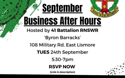 Meet us at the BAH in September with 41st Battalion RNSWR